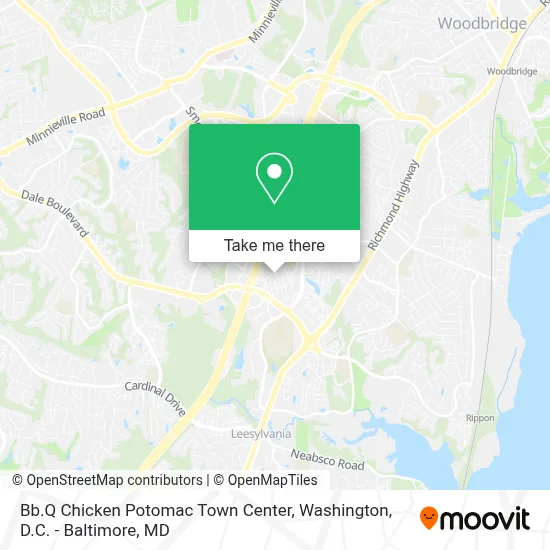 Bb.Q Chicken Potomac Town Center map