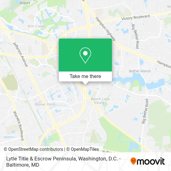 Lytle Title & Escrow Peninsula map