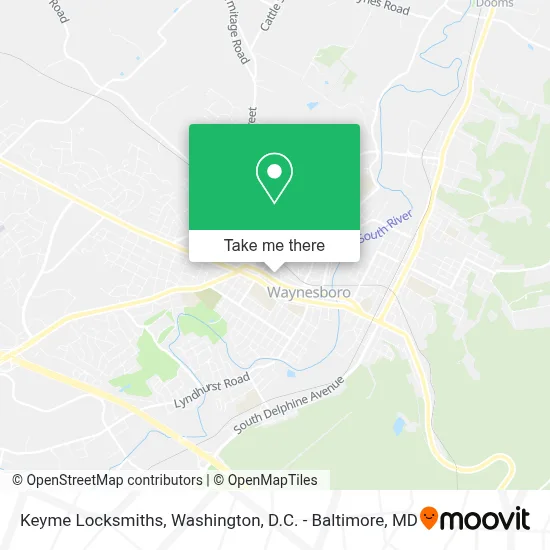 Keyme Locksmiths map
