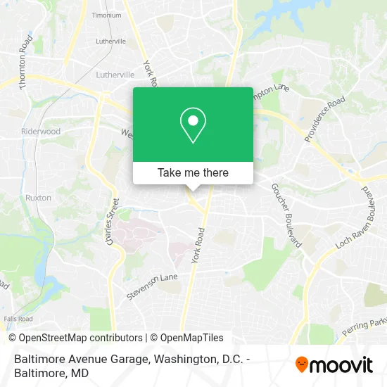 Baltimore Avenue Garage map