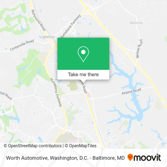 Worth Automotive map