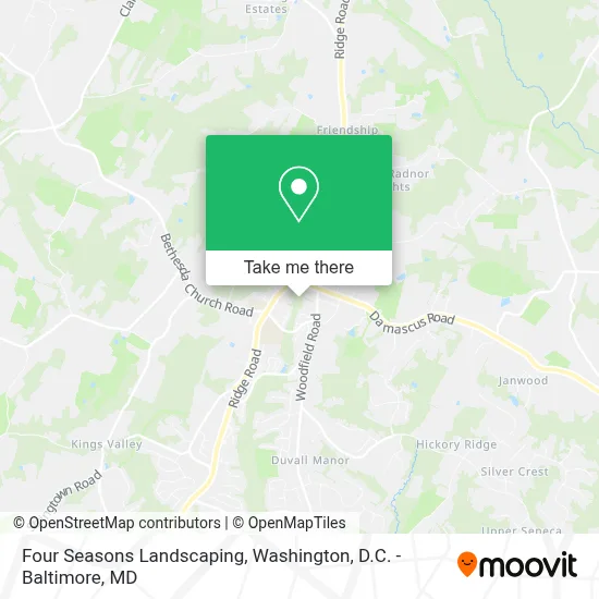 Four Seasons Landscaping map