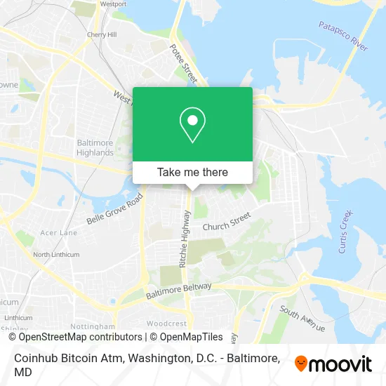 Coinhub Bitcoin Atm map