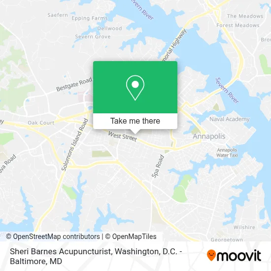 Sheri Barnes Acupuncturist map
