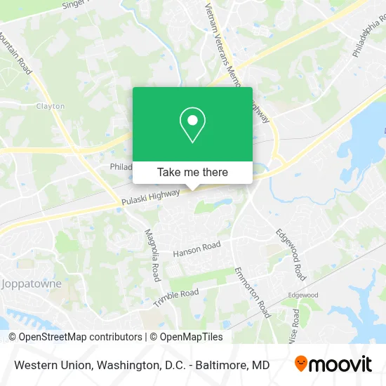 Western Union map
