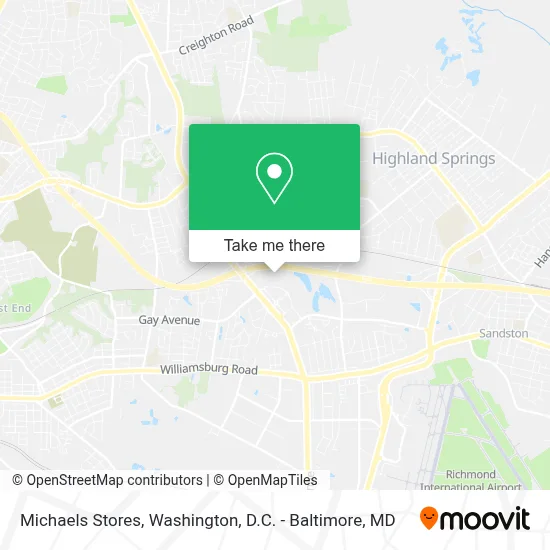 Michaels Stores map