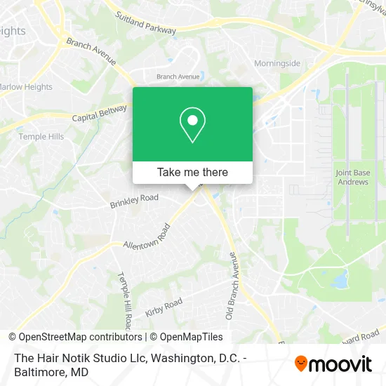 The Hair Notik Studio Llc map
