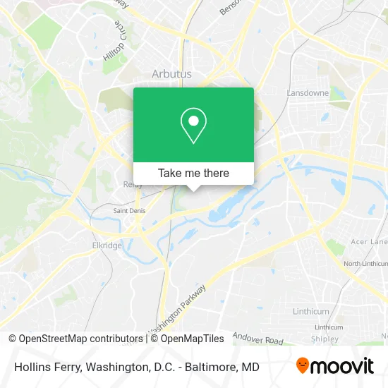 Hollins Ferry map