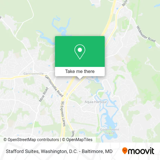 Stafford Suites map