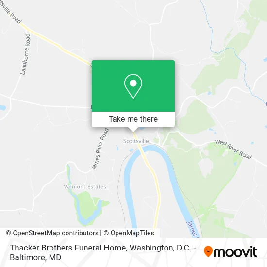 Thacker Brothers Funeral Home map