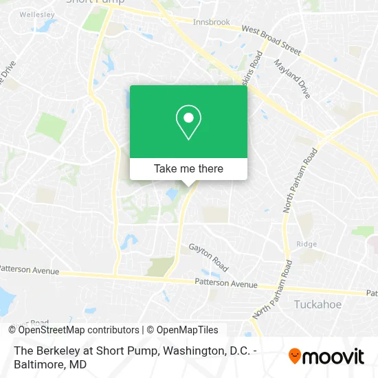 The Berkeley at Short Pump map
