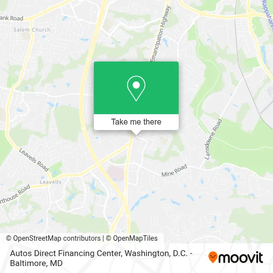 Autos Direct Financing Center map