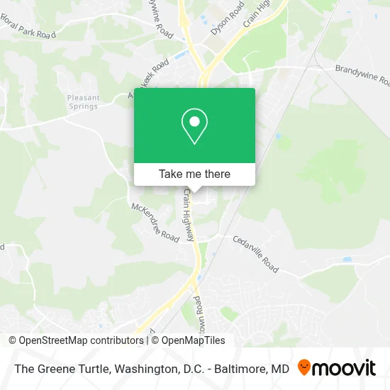 The Greene Turtle map