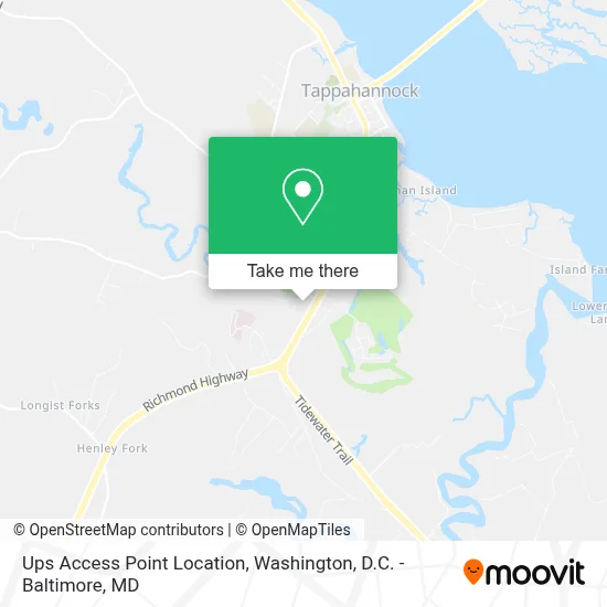 Ups Access Point Location map