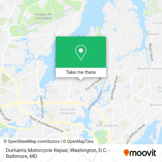 Durham's Motorcycle Repair map