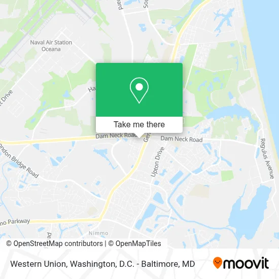 Western Union map