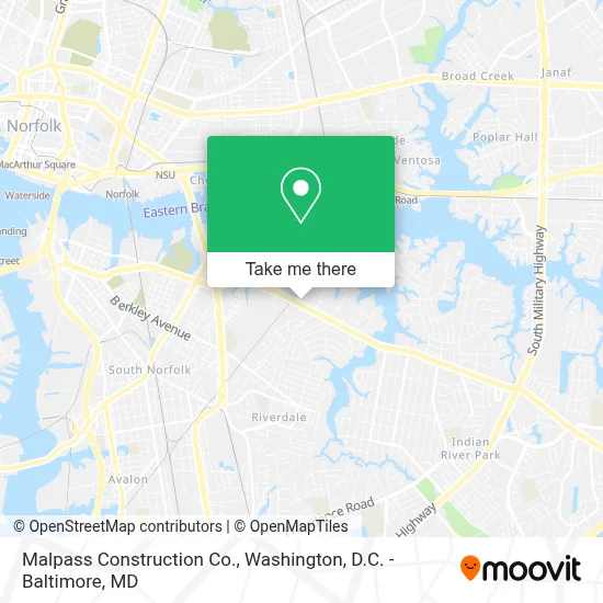 Malpass Construction Co. map