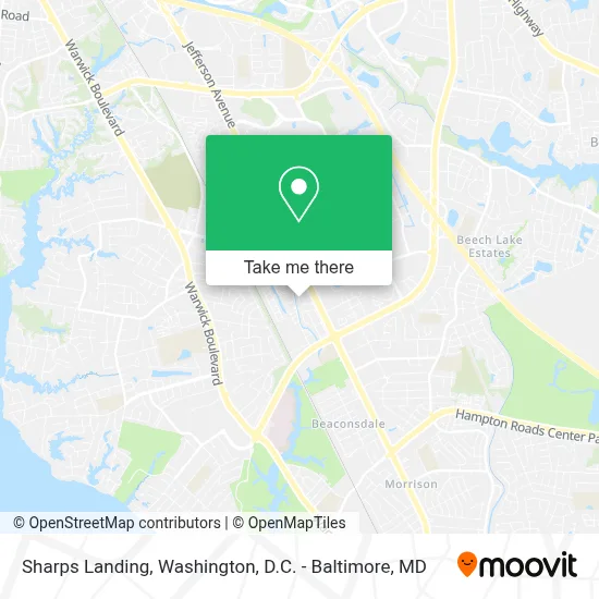 Sharps Landing map