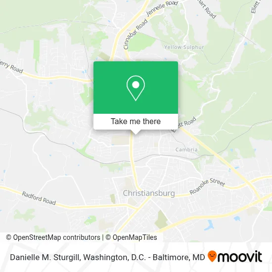 Danielle M. Sturgill map