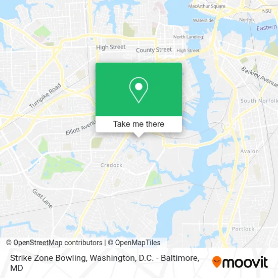 Strike Zone Bowling map