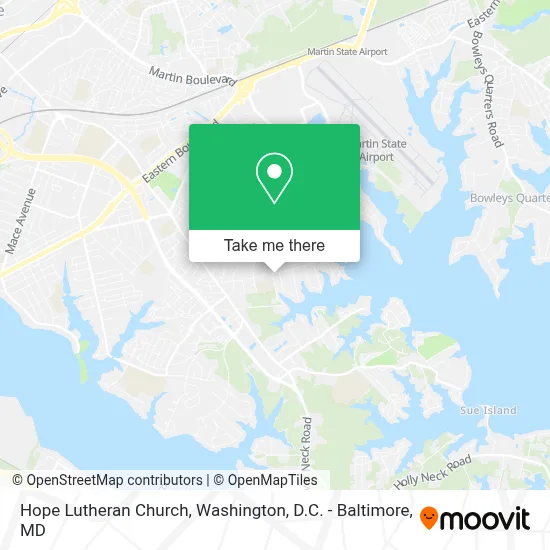 Hope Lutheran Church map