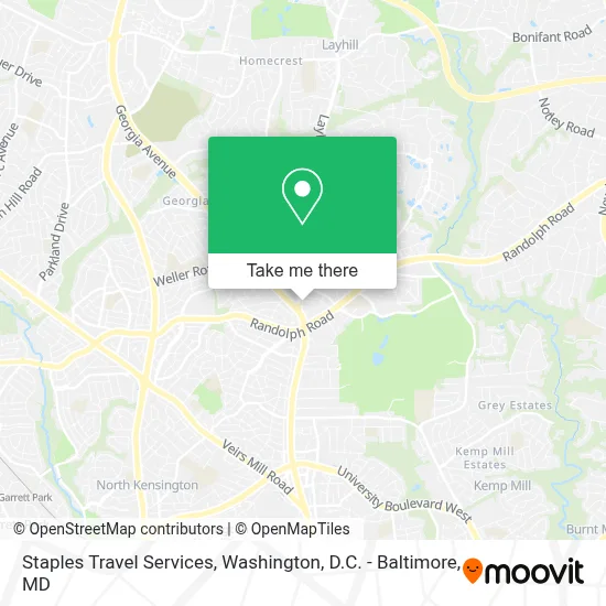 Staples Travel Services map