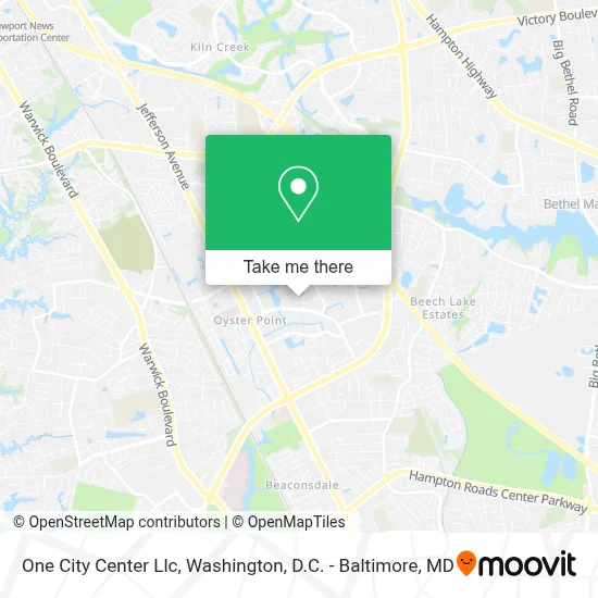 One City Center Llc map
