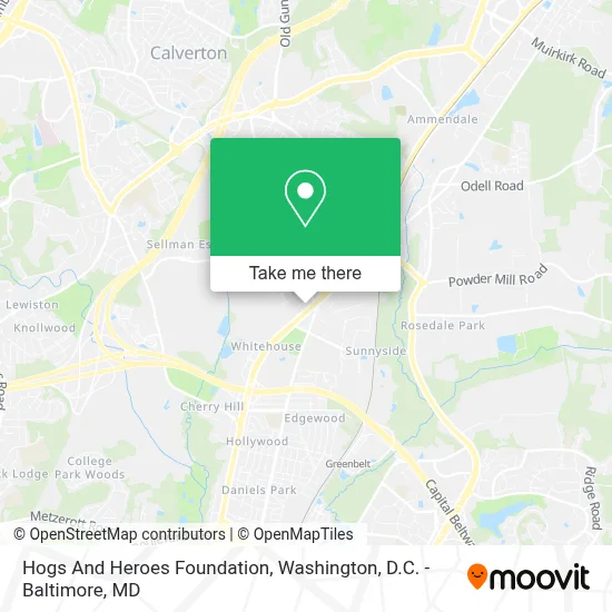 Hogs And Heroes Foundation map