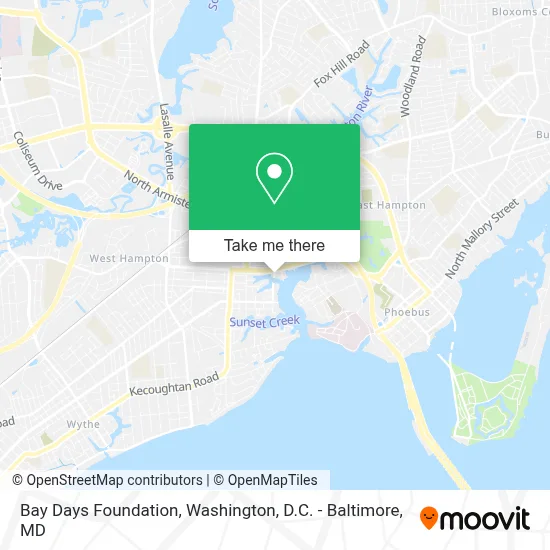 Bay Days Foundation map