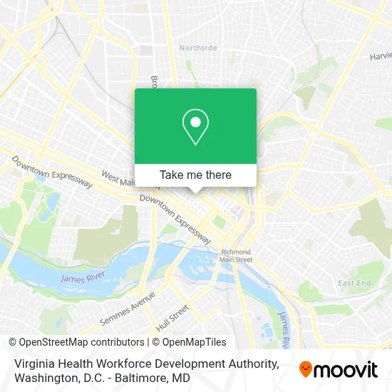 Virginia Health Workforce Development Authority map