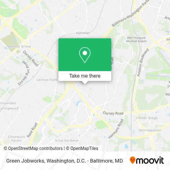 Green Jobworks map
