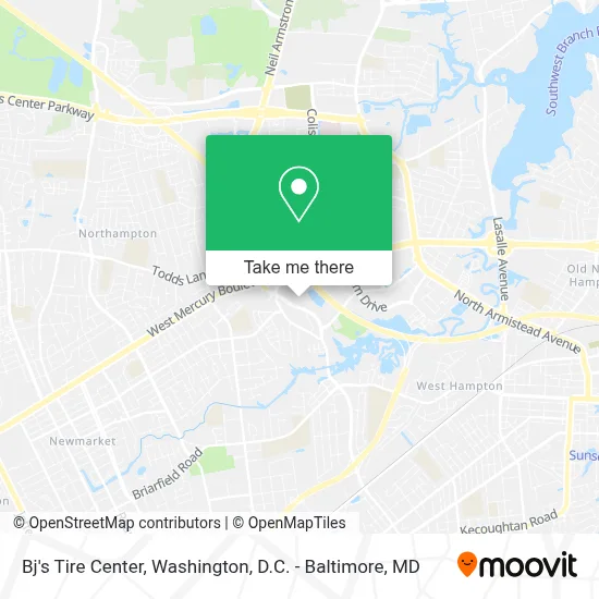 Bj's Tire Center map