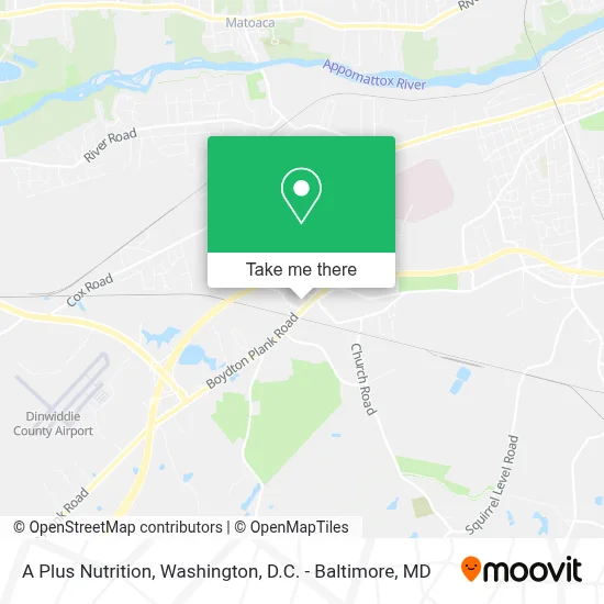 A Plus Nutrition map