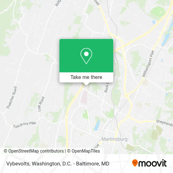 Vybevolts map