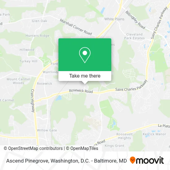 Ascend Pinegrove map