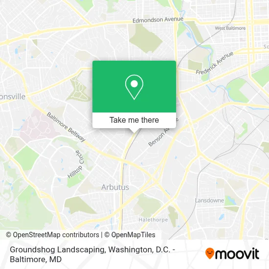 Groundshog Landscaping map
