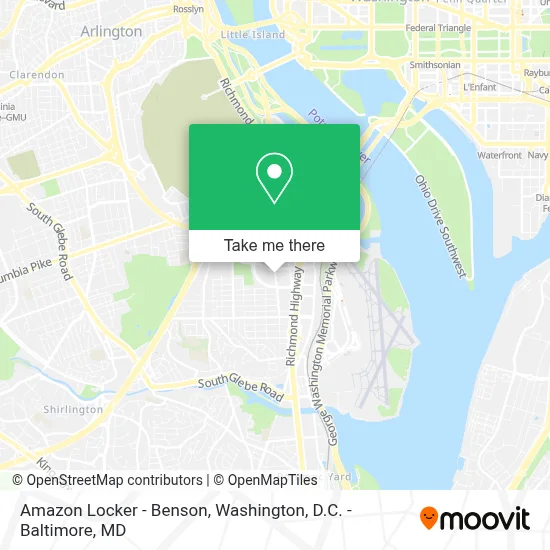 Amazon Locker - Benson map