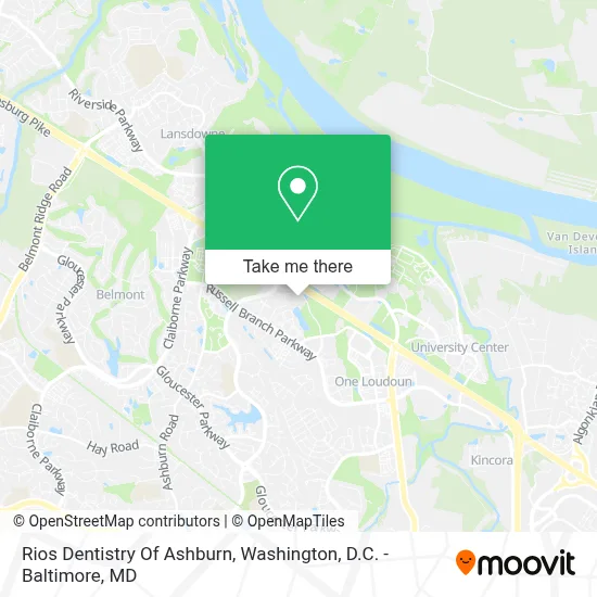 Rios Dentistry Of Ashburn map