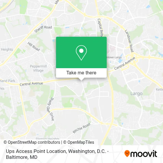 Ups Access Point Location map