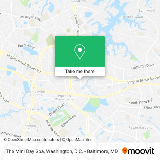 The Mini Day Spa map