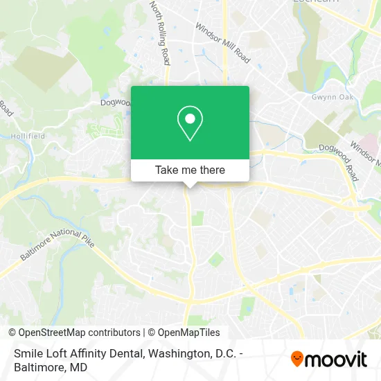 Smile Loft Affinity Dental map