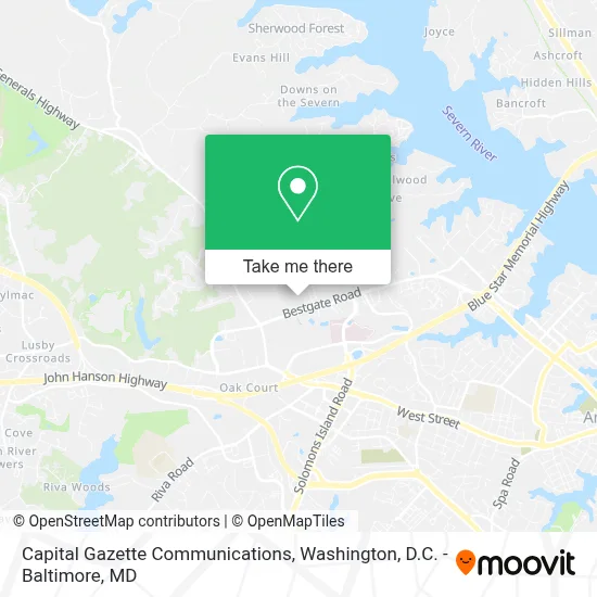 Capital Gazette Communications map