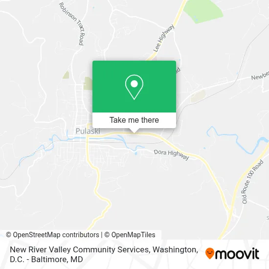 New River Valley Community Services map