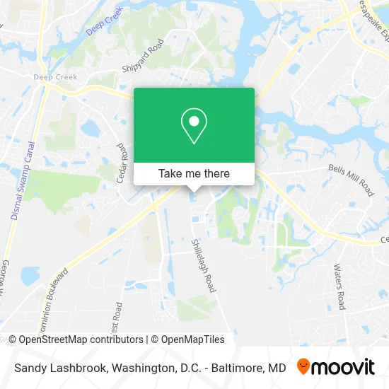 Sandy Lashbrook map