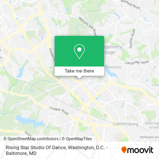 Rising Star Studio Of Dance map