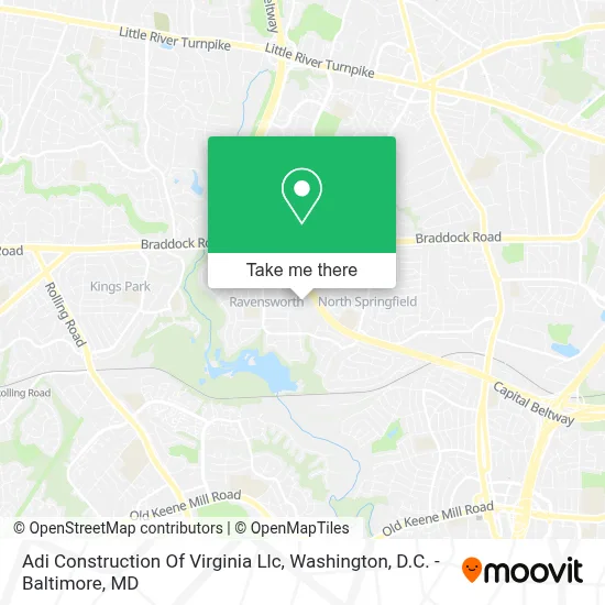 Adi Construction Of Virginia Llc map