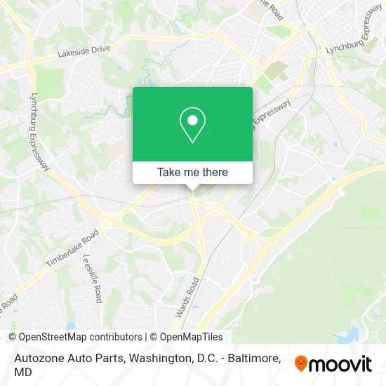Autozone Auto Parts map