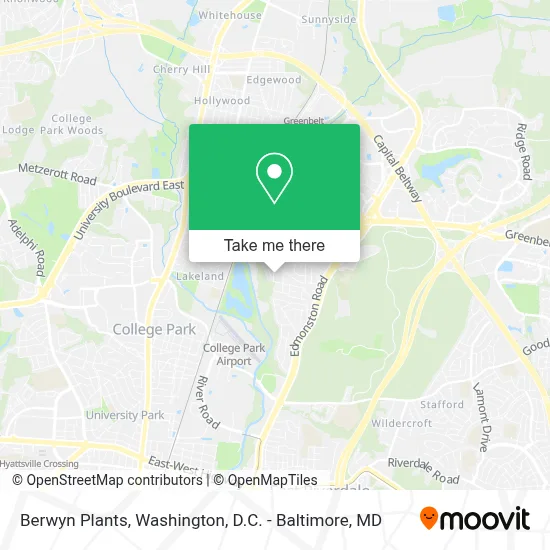 Berwyn Plants map
