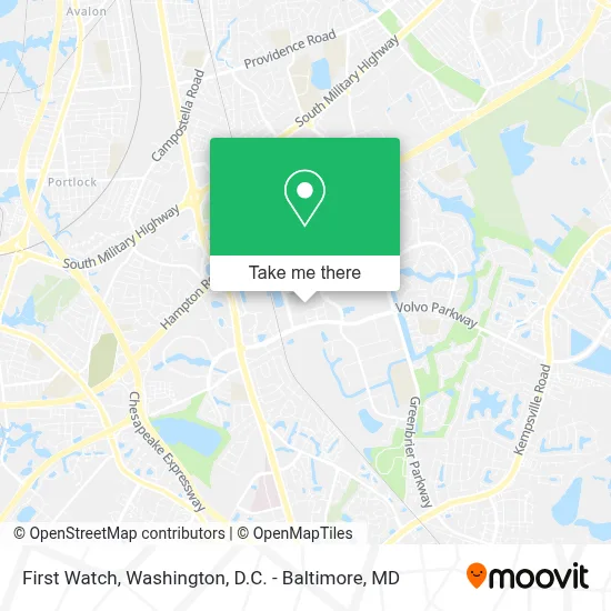 First Watch map