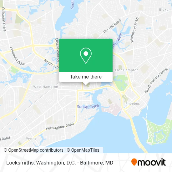 Locksmiths map